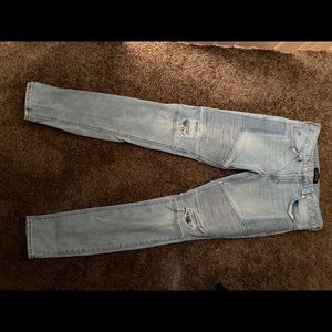 Pacsun stacked skinny biker denim jeans